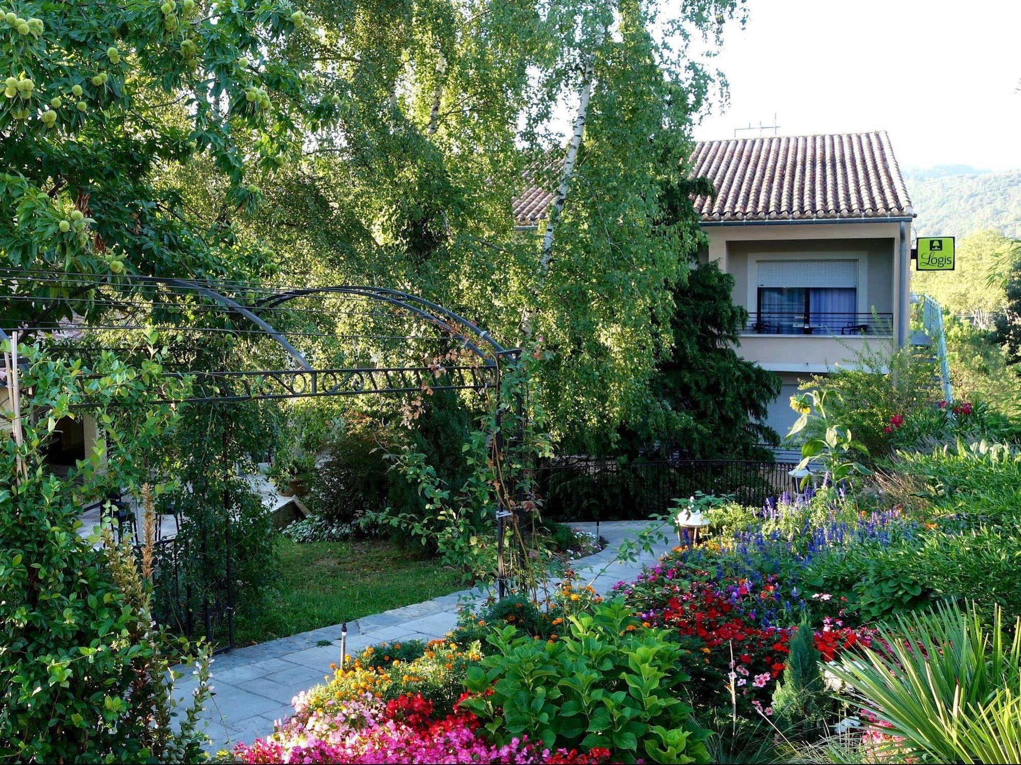 Logis Hotel Restaurant La Porte Des Cevennes Anduze Exterior foto